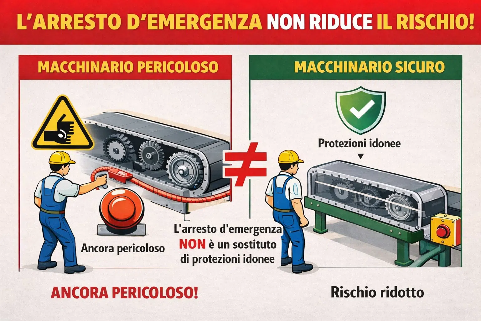 Fafeicy Pulsante Di Emergenza SP-A001 IP65 Per Macchine Utensili E CNC, 22mm, Rosso